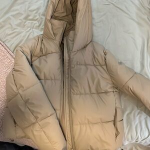 Zara puffer jacket, green, XL